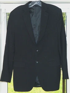 Banana Republic Tailored Fit Coupe Cintree Lined Italian Black Blazer Size 38R/S - Picture 1 of 14