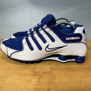 Nike Shox NZ Royal Blue White Mens Running Shoes 378341-404 Size 11 - Picture 1 of 12