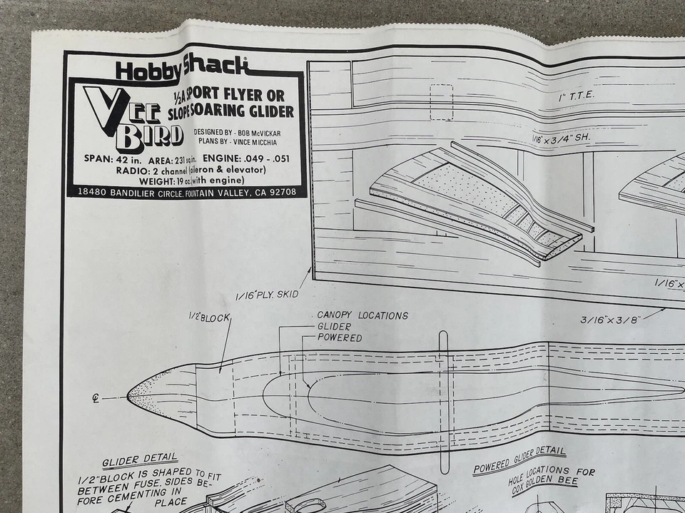 Looking For A Glider Plan Named Ever Bird By Hobby Shack - Image 1 of 3