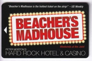 CARTE / CARD  HOTEL CLE  KEY .. USA HARD ROCK CASINO BEACHER MADHOUSE MAGNETIQUE - Picture 1 of 2