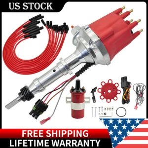 FOR INTERNATIONAL SCOUT RED HEI Distributor 392 345 304 266 + 45K COIL + WIRES - Picture 1 of 9