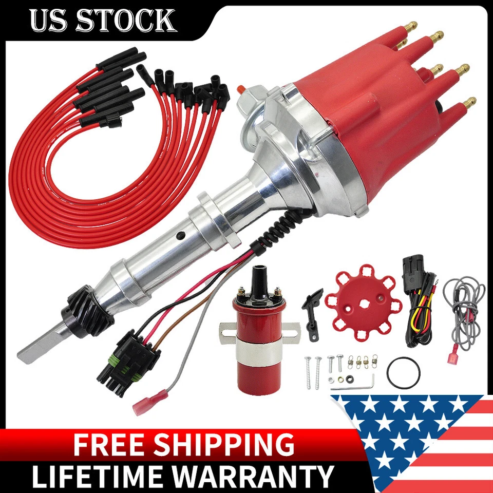 FOR INTERNATIONAL SCOUT RED HEI Distributor 392 345 304 266 + 45K COIL + WIRES - Image 1 of 4