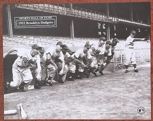 Foto de béisbol 1993 archivo 1952 Brooklyn Dodgers 11 x 14 - Imagen 1 de 1