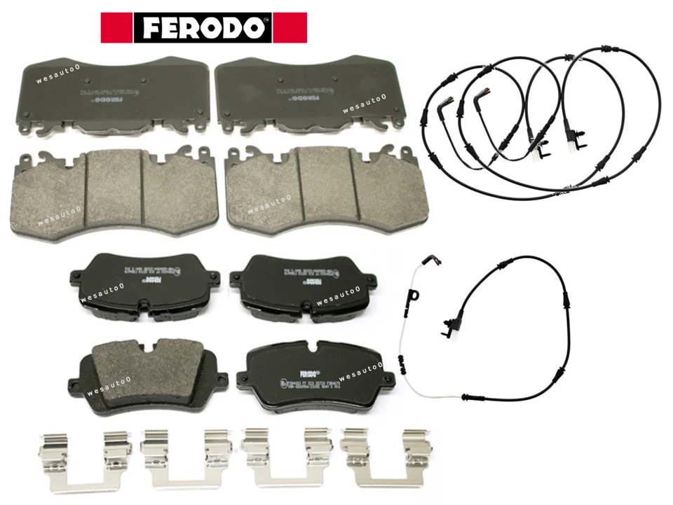Front & Rear Brake Pad Set +Sensor OES for Range Rover SV Autobiography - Image 1 of 1