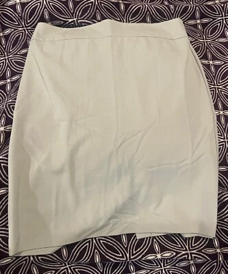 Falda gris New Directions para mujer hasta la rodilla talla L carrera negocios cierre de cremallera Foto 1 de 3