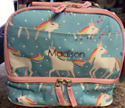 Pottery Barn Kids Mackenzie Dual Compartment Lunch Bag Mono Madison New