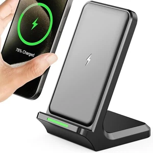 Chargeur sans fil, chargeur sans fil de 15W, station de charge inductive. - Zdjęcie 1 z 8