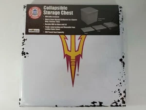 Arizona State Sundevils 15" Collapsible Storage Chest NCAA Imperial Ottoman - Picture 1 of 1