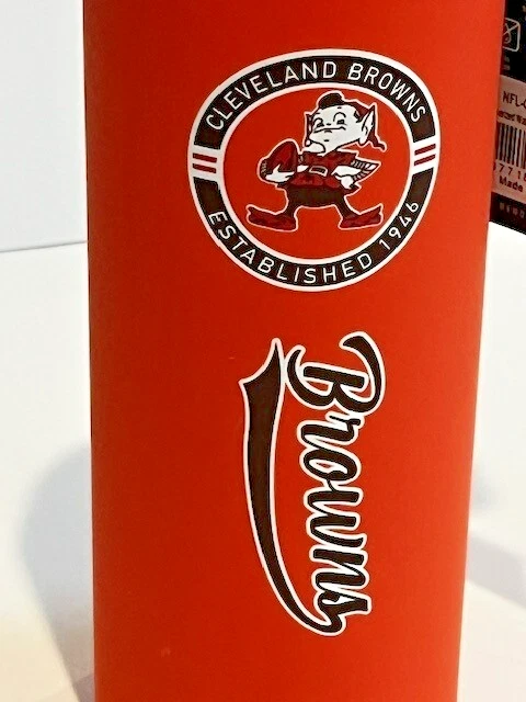 Botella de viaje de agua o bebida 22 oz aislada a prueba de derrames NFL Cleveland Browns Foto 1 de 4