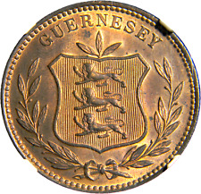 Guernsey 1889-H 8 Doubles NGC MS 63 RB  (02-18)