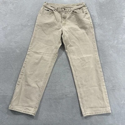 Lee Jeans Pants Men's 36 x 30 Beige Straight Fit Baggy Y2K - Image 1 of 4