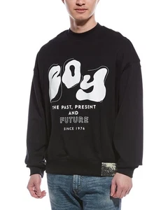 Neu mit Etikett $ 82,40 Junge London Vergangenheit, Gegenwart, Zukunft Sweatshirt mit Rundhalsausschnitt schwarz... XL - Bild 1 von 2