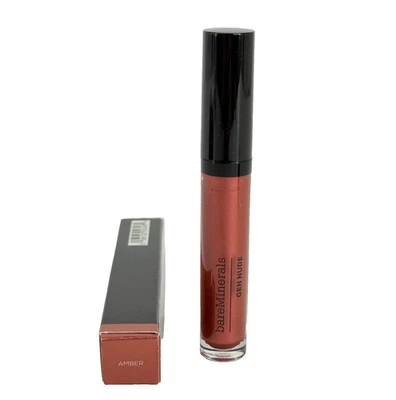 Laca labial Bareminerals Gen Nude charol ámbar 0,12 OZ nueva en caja tamaño completo Foto 1 de 4