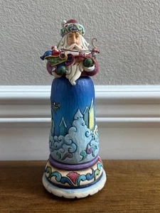 JIM SHORE FIGURINE THE ROOFTOPS AWAIT MUSIC BOX SANTA ROTATING FIGURINE 4012672 - Picture 1 of 9