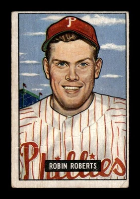 1951 Bowman #3 Robin Roberts Poor HOF-10001912 - Image 1 of 2