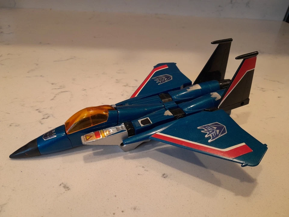 Thundercracker 1985 Vintage Hasbro G1 Transformers F-15 Fighter Action Figure - Image 1 of 4