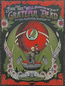 NEUWERTIG Grateful Dead Soldier Field Chicago FARE YOU WELL Status FOLIE Poster - Bild 1 von 1