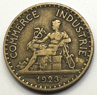 Francia / 2 Francos / 1923 / KM#877 / Moneda Mundial / (03-0969) Foto 1 de 2