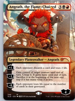 Angrath, the Flame-Chained (Borderless) - Secret Lair Drop Series - M 398 NM - Image 1 of 2