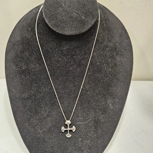 High End Signed JH Breakell Sterling Silver 925 Maltese or Celtic Cross Necklace - Picture 1 of 6