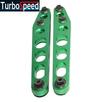 Комплект из 2 зеленых задних нижних алюминиевых рычагов управления LCA для 96–00 Honda Civic CX 1,6 л - Изображение 1 из 4