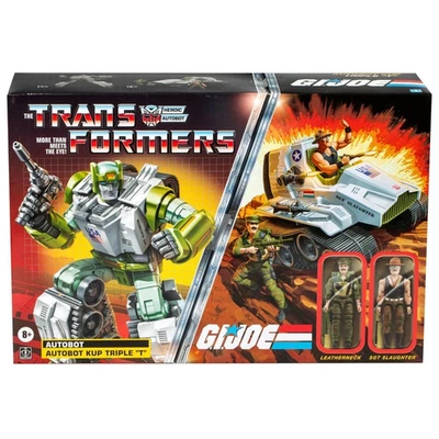 G.I. JOE X TRANSFORMERS  AUTOBOT KUP TRIPLE T - LEATHERNECK & SGT SLAUGHTER - Image 1 of 3