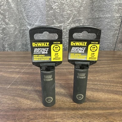 Lot Of 2 Dewalt DW2288 Impact Ready Deep Socket 5/8" 3/8 Drive New - Image 1 of 4
