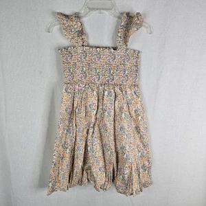 NEW Janie And Jack Girls Size 12 Floral Smocked Sun Dress Cotton - Picture 1 of 7