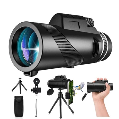 Dual Focus Powerful Monocular 80X100 High Power Zoom  Telescope Bak4 Prism - Image 1 of 4