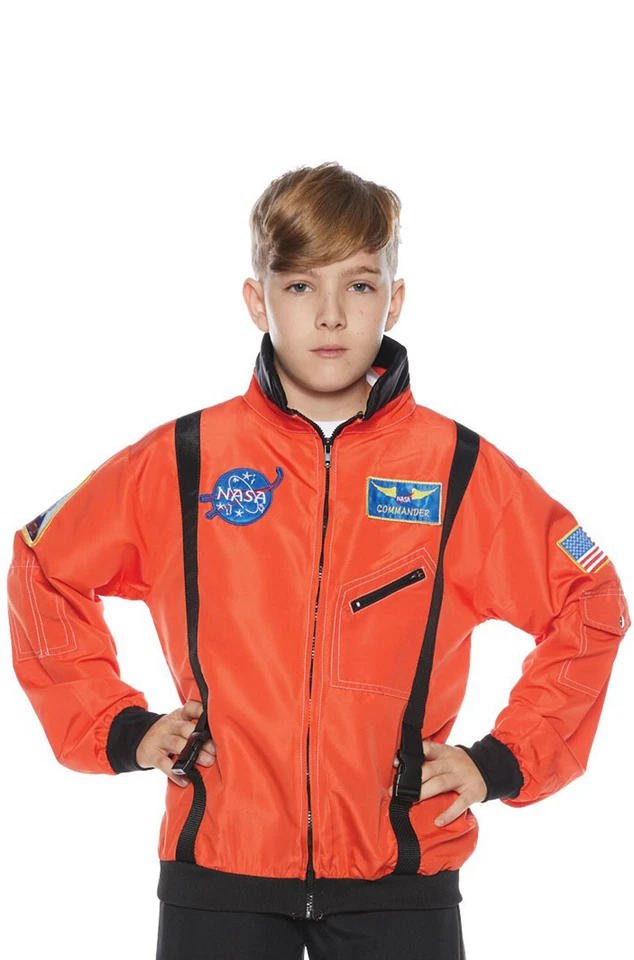 Nuevo Disfraz Chaqueta Astronauta Inspirada en la NASA para Niño (Naranja) Foto 1 de 1