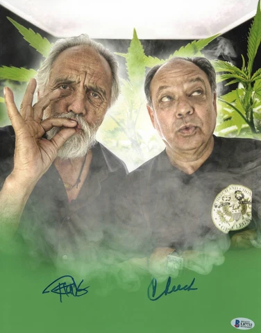 CHEECH MARIN TOMMY CHONG AUTOGRAPHED UP IN SMOKE SIGNED 11X14 PHOTO BECKETT BAS Cover