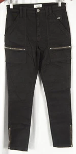 Joie High-Rise Park Skinny Pants Women’s Size 28 Utility Pocket Ankle Zip Black - Picture 1 of 6