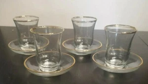 Pasabahce Turkish Tea Glasses, Authentic Turkey Tea Cups, Tea Serving Set 4 - Picture 1 of 10