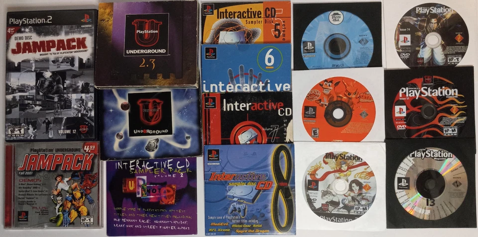 15 Playstation Demo Discs - PS1 & PS2 - Playstation Magazine - Discs EX - Image 1 of 1