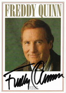 Freddy Quinn - original signierte Autogrammkarte - alt + rar - TOP !!! - Bild 1 von 1