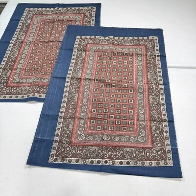 De colección Burlington Funda de Almohada Par Estándar Azul Rojo Floral Pasiley Y2K Años 90 Años 80 Foto 1 de 4