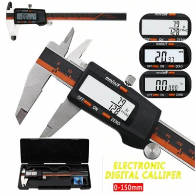 Digitaler Messschieber Messlehre Schieblehre mit LCD Display Caliper 0-150 mm - Bild 1 von 4