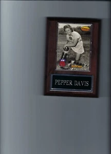 PEPPER DAVIS PLAQUE GRAND RAPIDS CHICKS AAGPBL BASEBALL - Picture 1 of 1