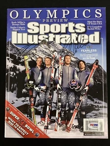Bode Miller Signed Sports Illustrated 2/6/2006 No Label Gold Ligety Auto PSA/DNA - Picture 1 of 5