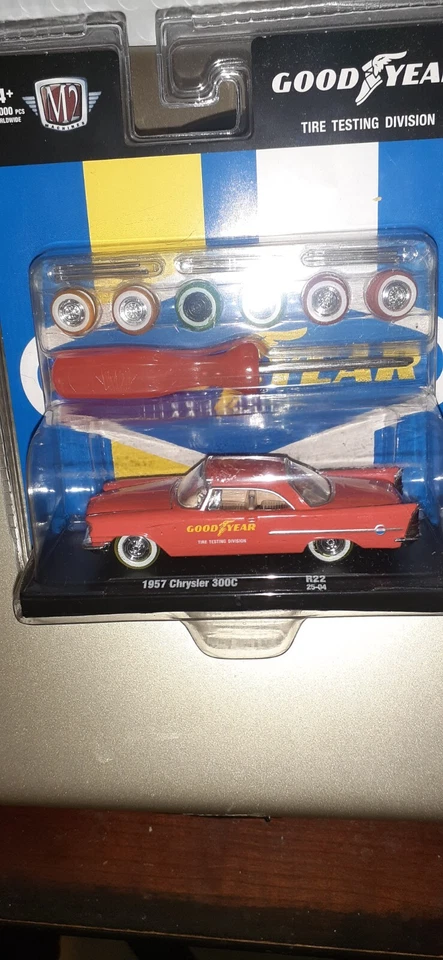 2025 M2 MACHINE ORIELLYS R22 1957 PINK CHRYSLER 300C W ATTACHMENTS - Image 1 of 4