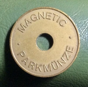 MAGNETIC PARKMUNZE brass parking token - Picture 1 of 2