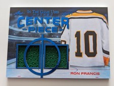 🔥RON FRANCIS DUAL JERSEY #/35 2020-21 Leaf In the Game Used CENTER PIECE ITG🔥