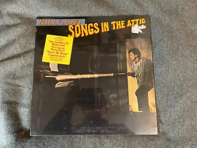 Billy Joel SEALED LP Hype Sticker - Songs In The Attic - Columbia TC 37461 1981 - Image 1 of 2