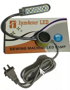 pfaff LED-20 110V Sewing Machine Lamp light Magnetic 7" gooseneck Mount + plug - Picture 1 of 4