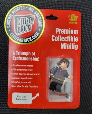 Citizen Brick - Bolt Gun Enthusiast, No Country For Old Men Custom Minifigure  - Image 1 of 2