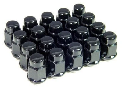 20 Pc BLACK 1983-2002 CHEVROLET CAMARO CUSTOM WHEEL LUG NUTS 12m x 1.5 #1907BK - Image 1 of 2