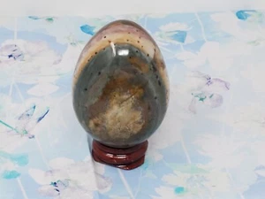 Polished Jasper Stone Egg (1.91" - 2.62") with Stand - 200 g from Madagascar - Bild 1 von 4