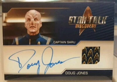 Star Trek Discovery Season 4 Doug Jones/Saru Autograph Costume Relic Card 2023  - Image 1 of 2