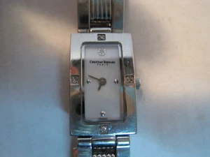 CHRISTIAN BERNARD PARIS STAINLESS STEEL SAPPHIRE CRYSTAL SILVER WATCH 7510 N1965 - Picture 1 of 6