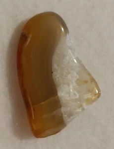 VINTAGE - Polished Stone - Genuine Stone - Size  3/16 in x 3/4 in x 1 1/4 Long - Picture 1 of 8